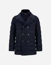 Norfolk Wool Blend Peacoat