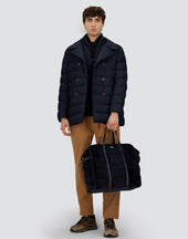 Norfolk Wool Blend Peacoat