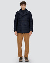 Norfolk Wool Blend Peacoat