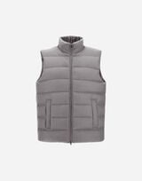 VEST IN CASHMERE, SILK AND MONOGRAM