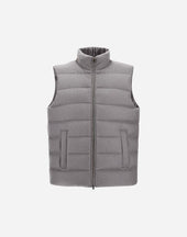 Vest In Cashmere Silk And Monogram