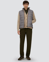 Vest In Cashmere Silk And Monogram
