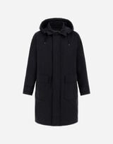 WAXED TECH COTTON LONG PARKA