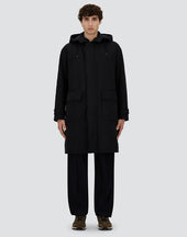 Waxed Tech Cotton Long Parka