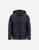 JACKET IN NYLON ULTRALIGHT AND HERRINGBONE WOOL FLANNEL