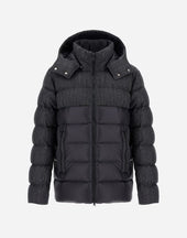 Nylon Ultralight And Herringbone Wool Flannel Jacket