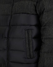 Nylon Ultralight And Herringbone Wool Flannel Jacket