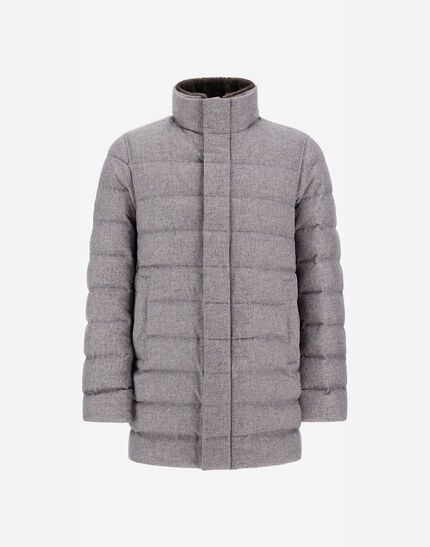 Carcoat In Cashmere Silk And Monogram