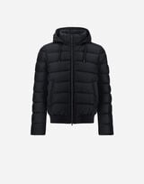 JACKET IN CHANGING NYLON AND SUEDE EFFECT