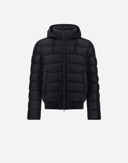 Jacket In Changing Nylon And Suede Effect