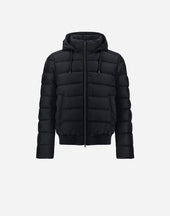 Jacket In Changing Nylon And Suede Effect
