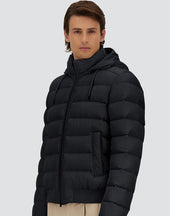 Jacket In Changing Nylon And Suede Effect