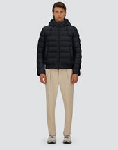 Jacket In Changing Nylon And Suede Effect
