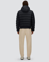 Jacket In Changing Nylon And Suede Effect