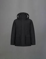 LAMINAR PARKA IN CRINKLE METALLIC