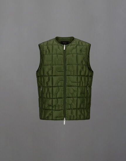 Laminar Vest In Quilted Ripstop