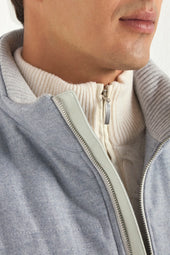 Light Down Vest In Wool Cashmere Made In Italy