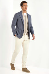 Dusty Blue Jacket Made In Italy
