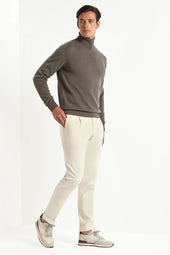 Dark Cashmere Turtleneck Made In Italy