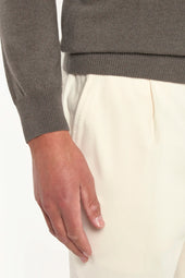 Dark Cashmere Turtleneck Made In Italy