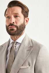 Wool Silk And Linen Suit Made In Italy