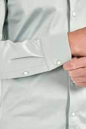 Light Mercerised Cotton Shirt Made In Italy