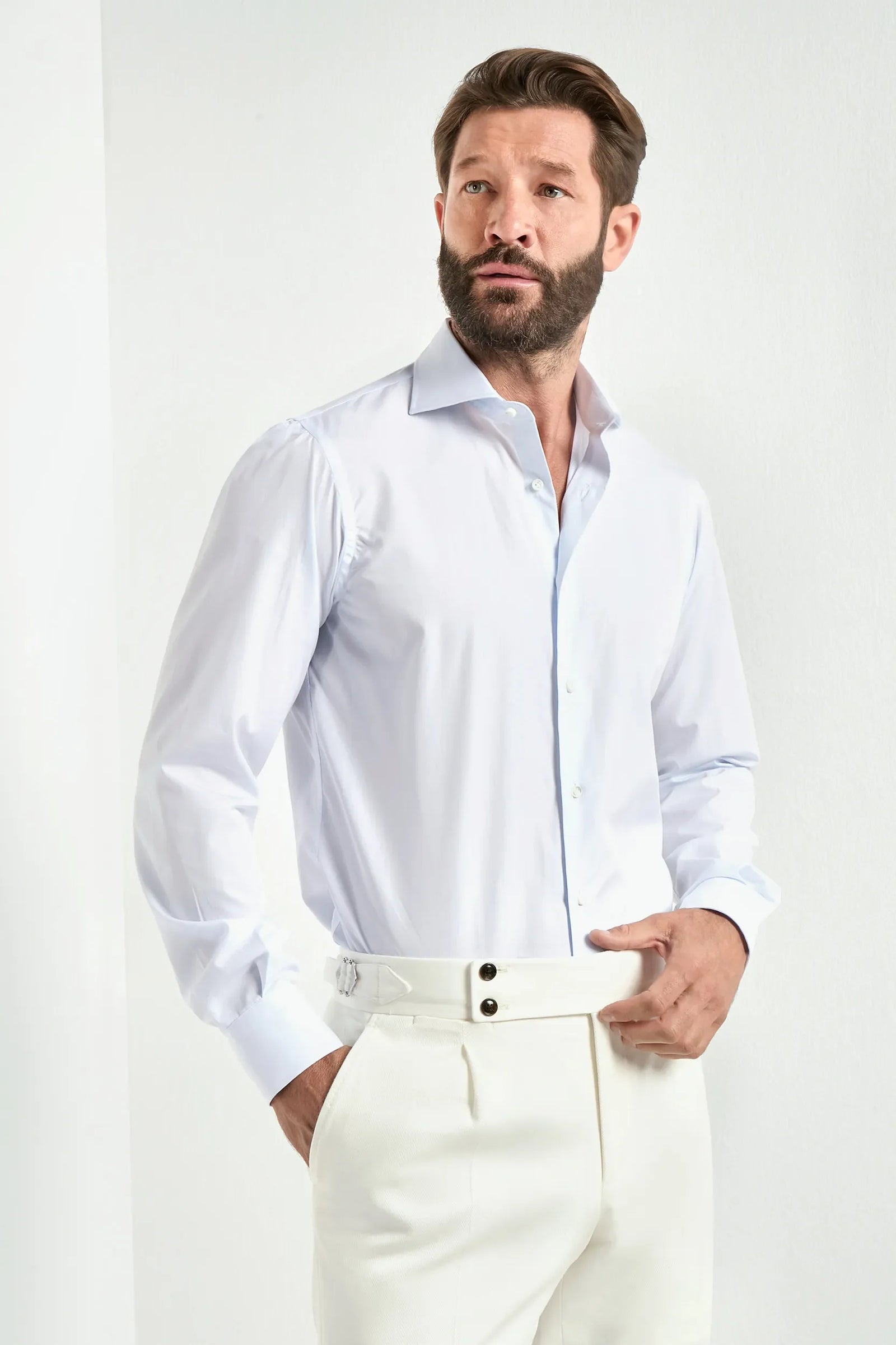 Light Premium Sartoriale Cotton Shirt Made In Italy