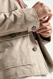 Suede Field Jacket Made In Italy