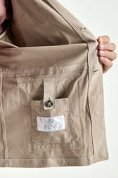 Suede Field Jacket Made In Italy