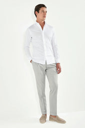 Mercerised Cotton Shirt Made In Italy