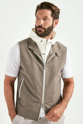 Hooded Vest Made In Italy
