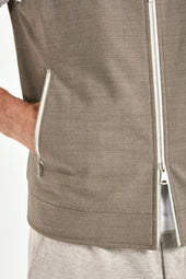 Hooded Vest Made In Italy