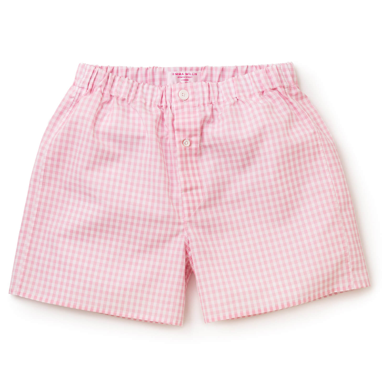 Pink Soyella Music Check Boxer Shorts Slim Fit