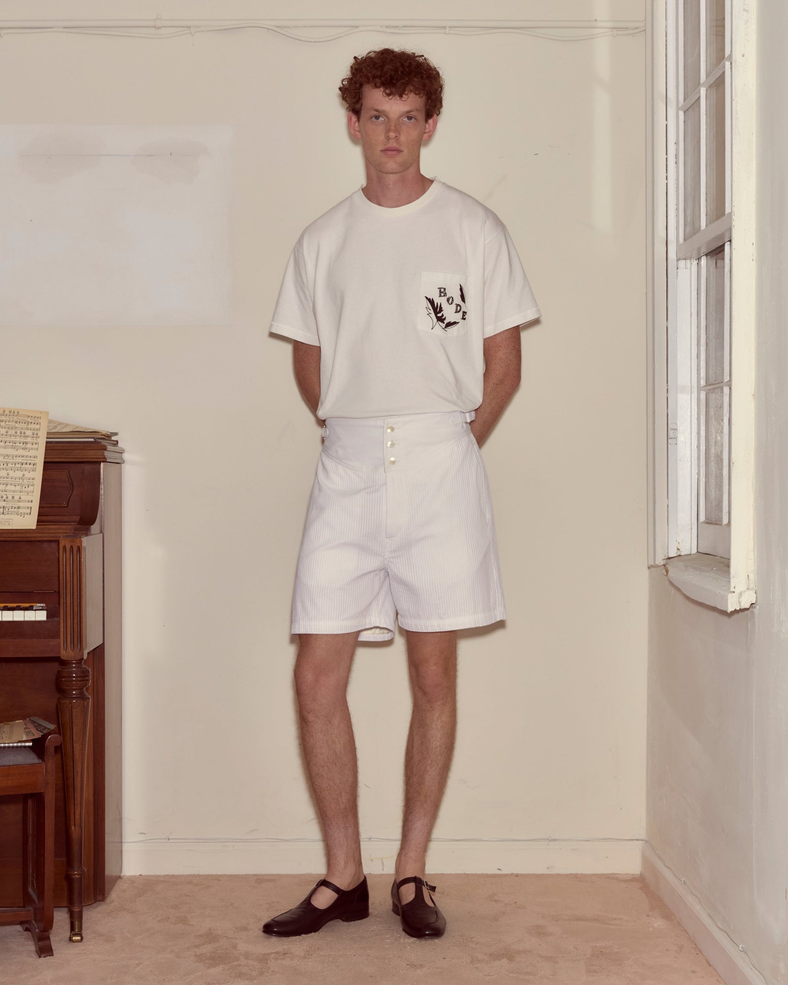 Piqué Plissé Cot Shorts