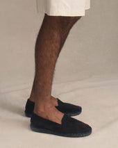 Suede Tonal Espadrille - Navy