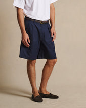 Double Pleated Chino Shorts