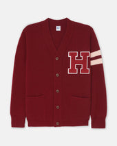 Harvard Varsity Style Cotton Cardigan Trim Fit