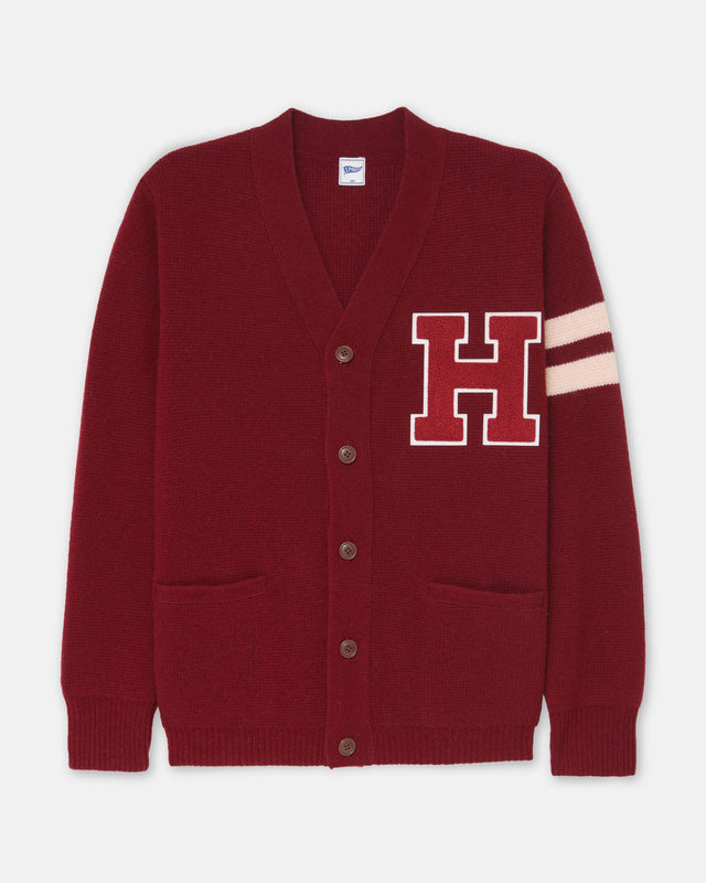 Harvard Varsity Style Cotton Cardigan Trim Fit