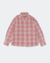 Plane Shirt Flora Check Handloom