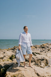 Pleated Shorts In Linen