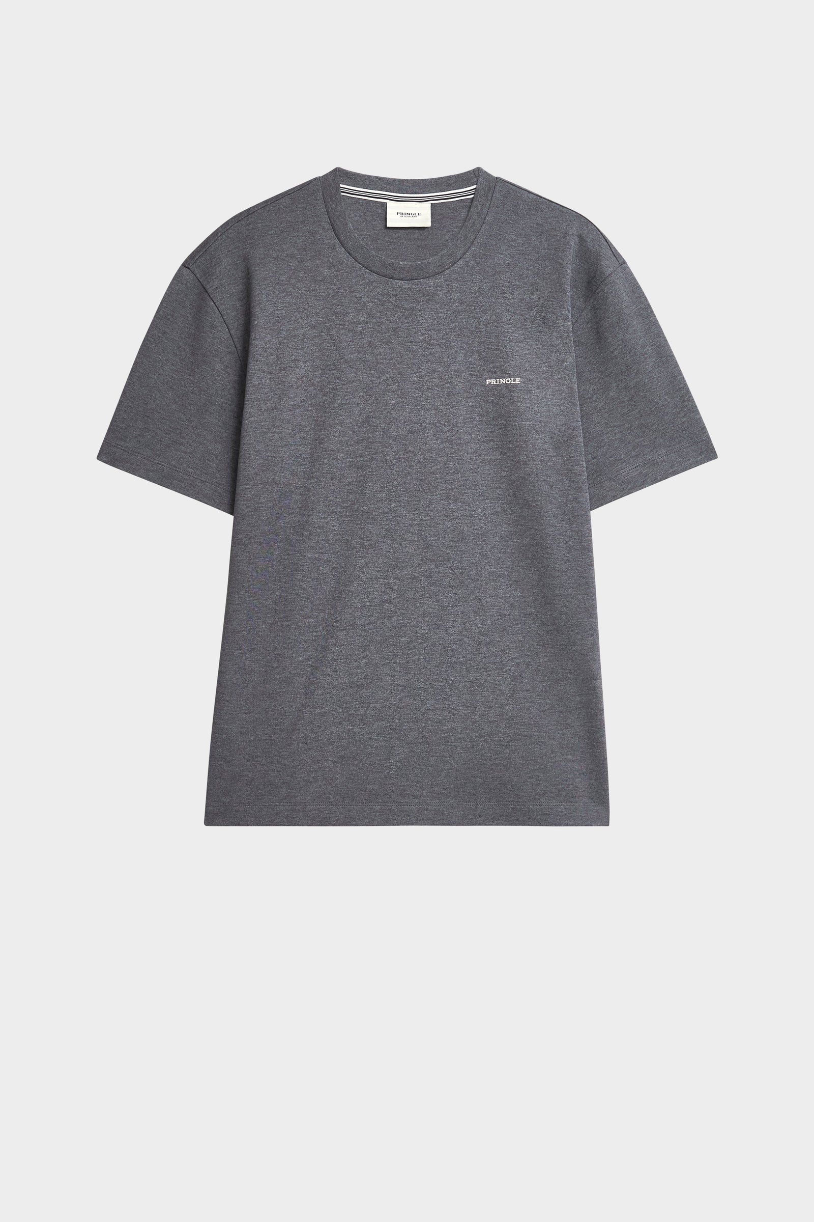 Men's Heavyweight Long Staple Cotton T-shirt In Charcoal