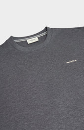 Men's Heavyweight Long Staple Cotton T-shirt In Charcoal