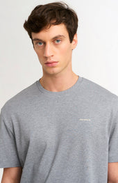 Men's Heavyweight Long Staple Cotton T-shirt In Grey Melange