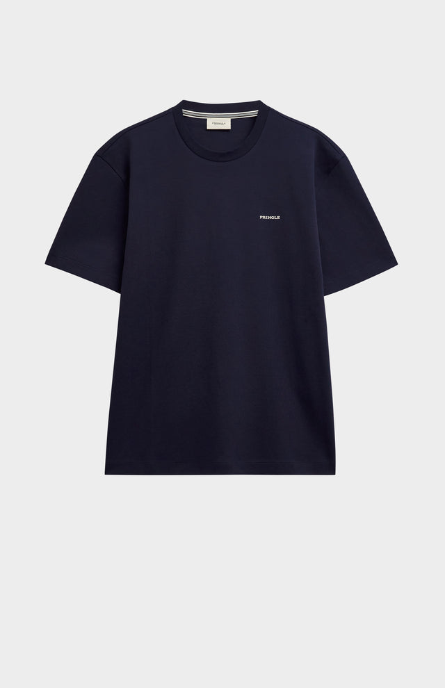Men's Heavyweight Long Staple Cotton T-shirt In Navy