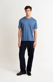 Men's Heavyweight Long Staple Cotton T-shirt In Sky Blue