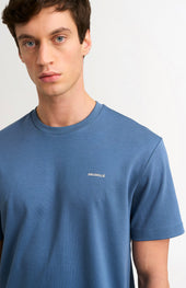 Men's Heavyweight Long Staple Cotton T-shirt In Sky Blue
