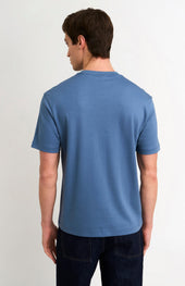 Men's Heavyweight Long Staple Cotton T-shirt In Sky Blue