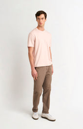 Men's Heavyweight Long Staple Cotton T-shirt In Dusty Pink