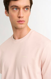 Men's Heavyweight Long Staple Cotton T-shirt In Dusty Pink