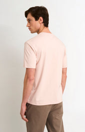 Men's Heavyweight Long Staple Cotton T-shirt In Dusty Pink
